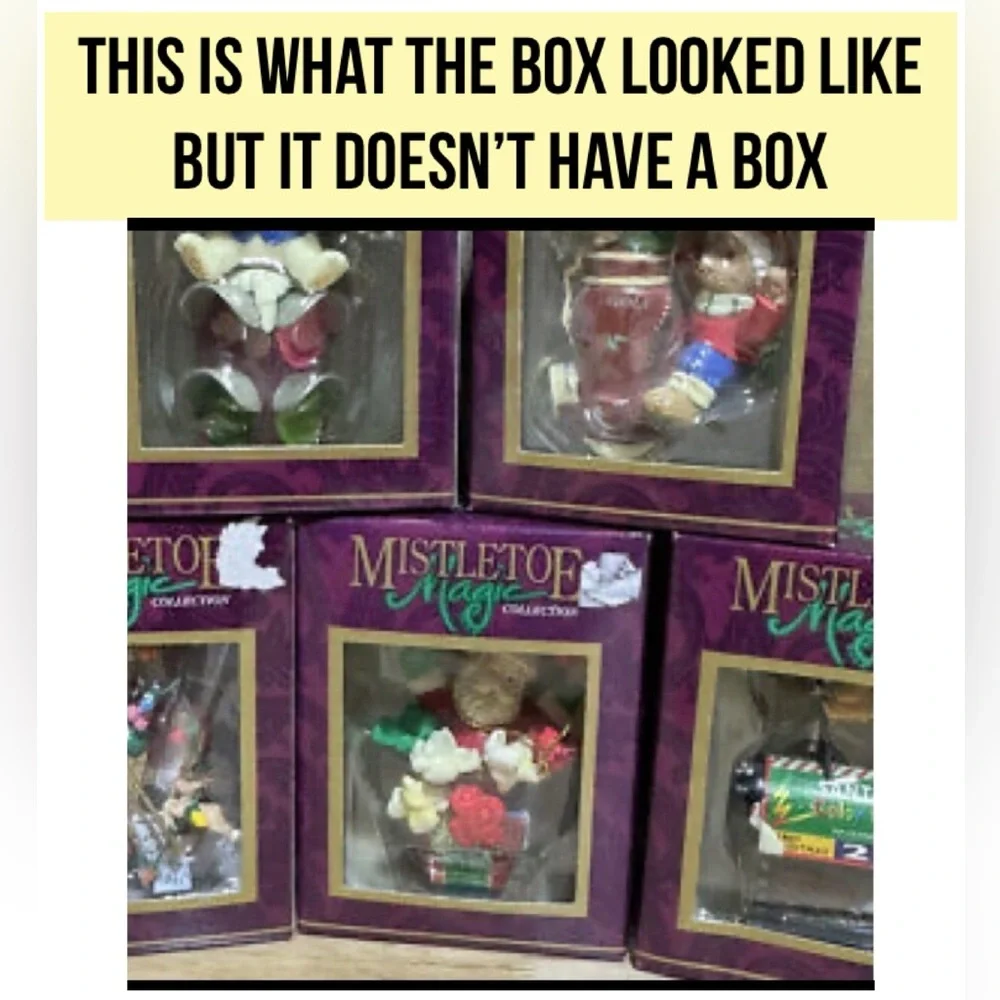 Mistletoe Magic popcorn Santa Christmas tree ornament red green movies